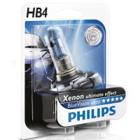 Автолампа галогенная PHILIPS HB4 BLUEVISION ULTRA 12V 55W (2шт.)
