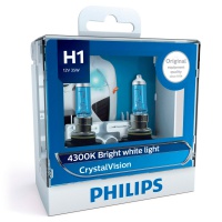 Автомобильная лампа PHILIPS CRYSTAL VISION H1 55W (2шт.)